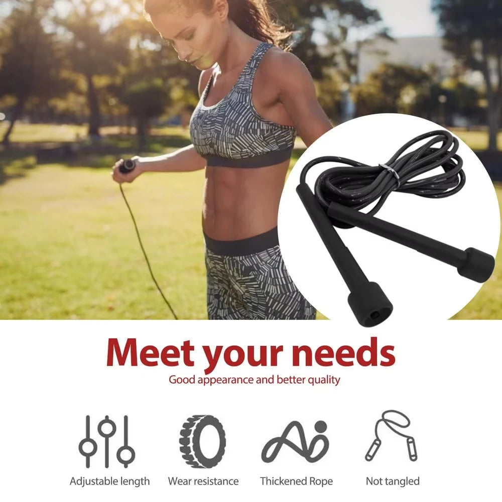 1/2/3PC2.8M Speed Jump Rope Professional Children Adult Gym PVC Jumping Rope Adjustable Fitness Equipment Muscle Boxing Training