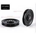 Fitness Equipment Parts Pulley Wheel Cable Machine Part Black Nylon Pulley Good Wear Resistance Light Weight Nylon Bearing