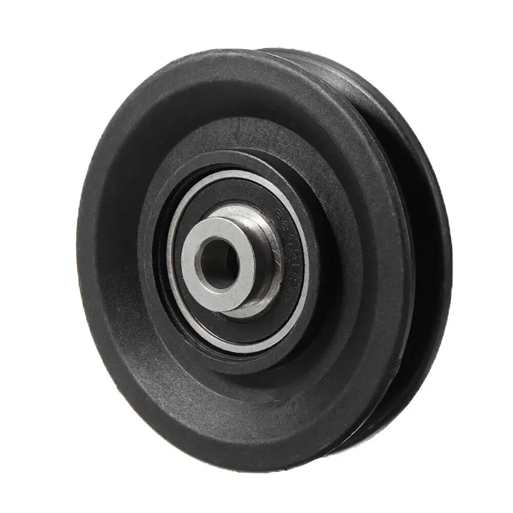 Fitness Equipment Parts Pulley Wheel Cable Machine Part Black Nylon Pulley Good Wear Resistance Light Weight Nylon Bearing